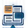 Icon representing technical translation and localization.